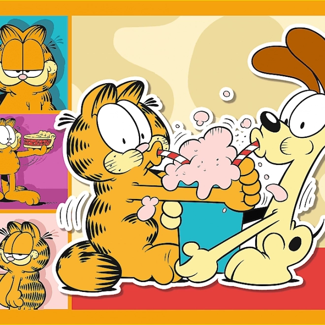 Puzzle TREFL Garfield ama le lasagne 4in1