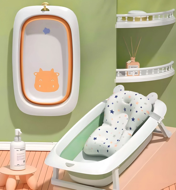 Vasca da bagno pieghevole per bambini ECOTOYS verde