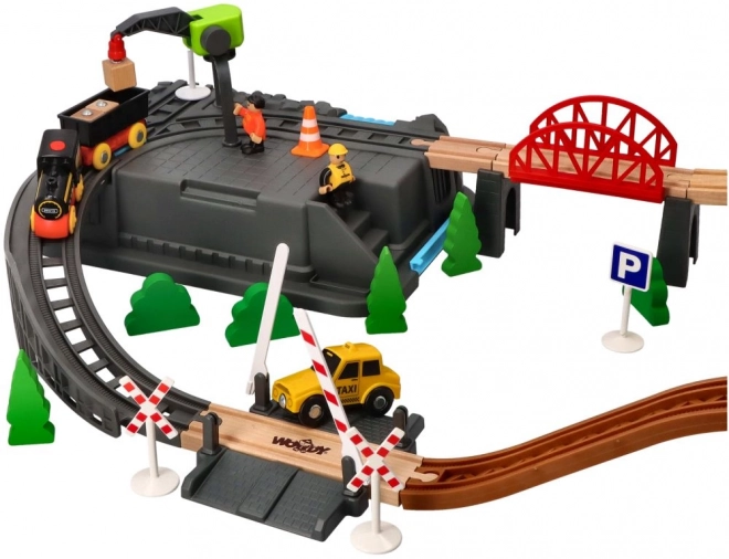 Set da miniera con treni 63 pezzi