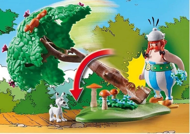 Set con figurine Asterix Caccia al cinghiale