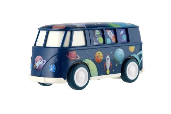 Autobus Spaziale a Frizione in Plastica 13cm