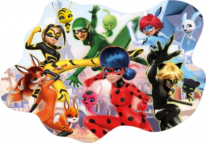 Puzzle poster Miraculous Ladybug e Chat Noir 250 pezzi