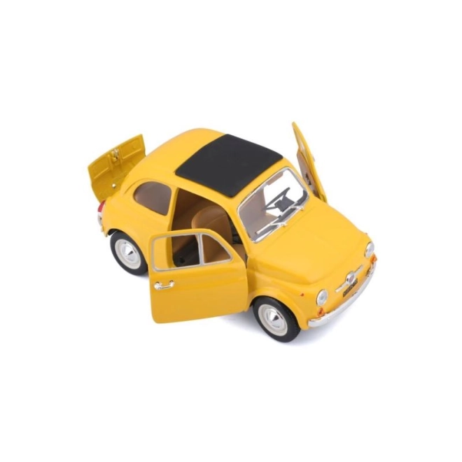 Modello Fiat 500 F 1965 in scala 1:24 giallo