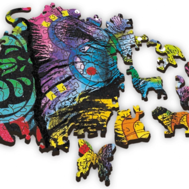 Puzzle in legno Cucciolo Colorato