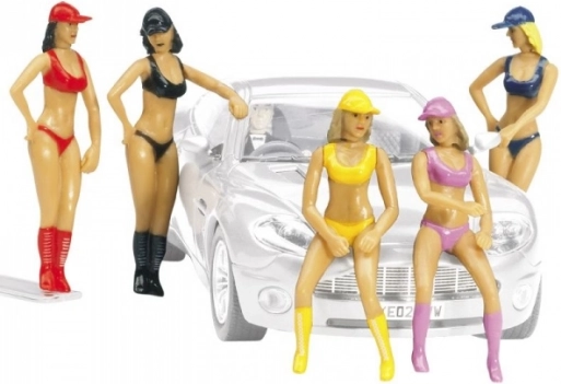 Figurine hostess 1:32 (5 pz)