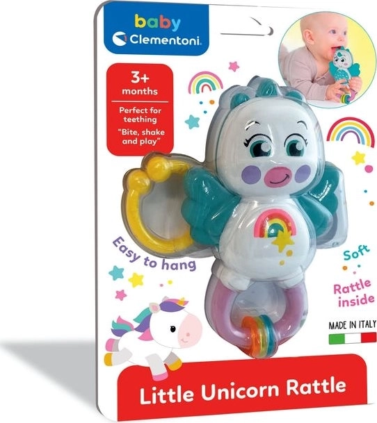 Clementoni Baby sonaglio unicorno 2 in 1