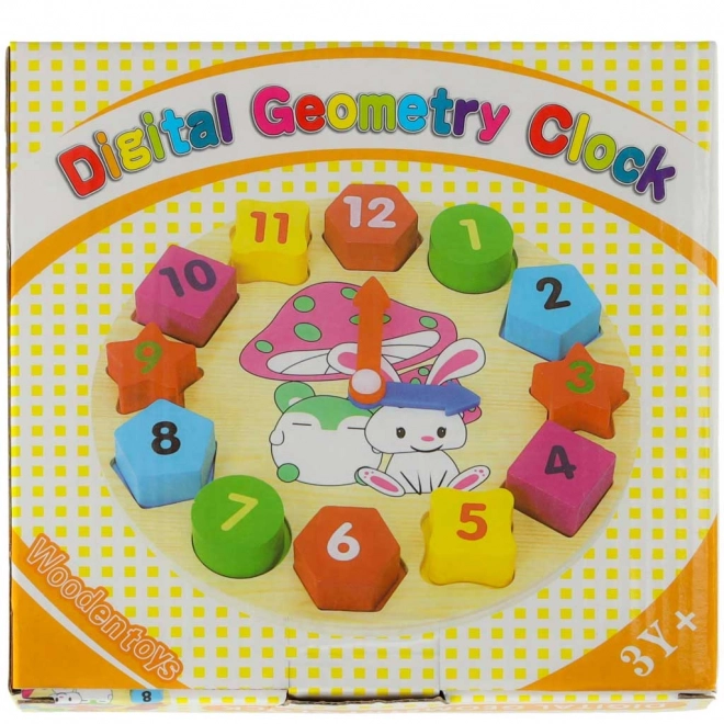 Orologio educativo in legno con puzzle