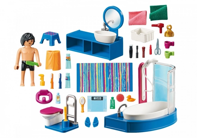 Set di figure Dollhouse bagno con vasca