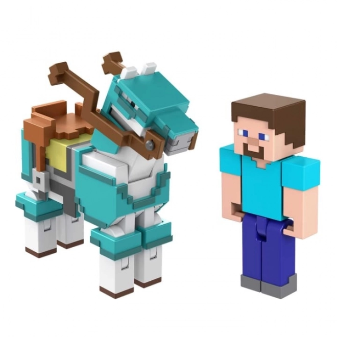 Personaggi Minecraft Steve e cavallo