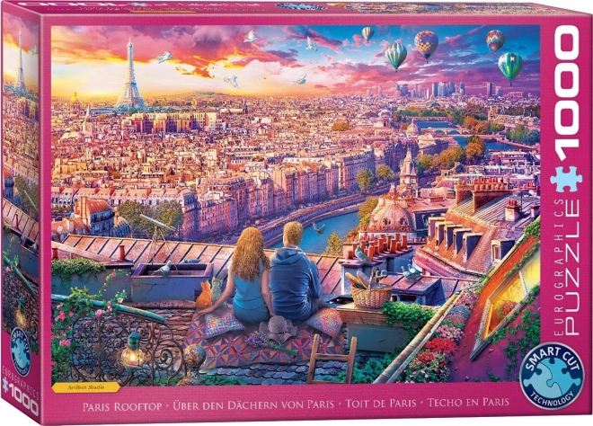 Puzzle Tetti di Parigi 1000 pezzi