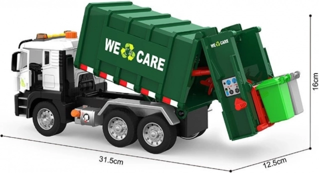Camion interattivo della spazzatura Purifier 1:10 - Giocattolo educativo per la raccolta differenziata