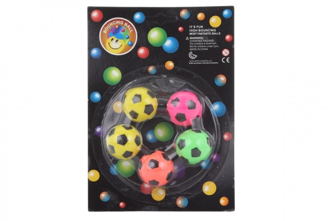 Palline Rimbalzanti Calcio Set 5 Pezzi