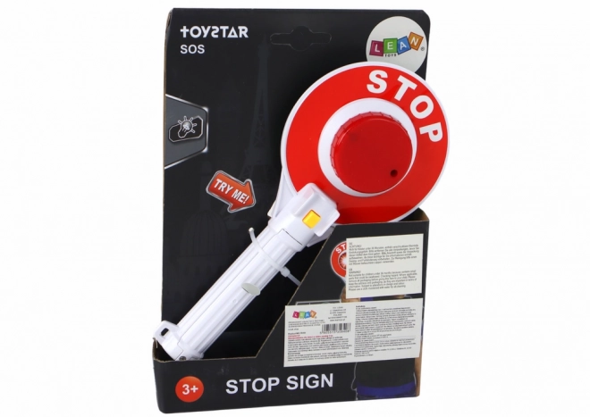 Paletta stradale giocattolo con luci STOP a led