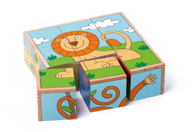 Puzzle cubi animali esotici