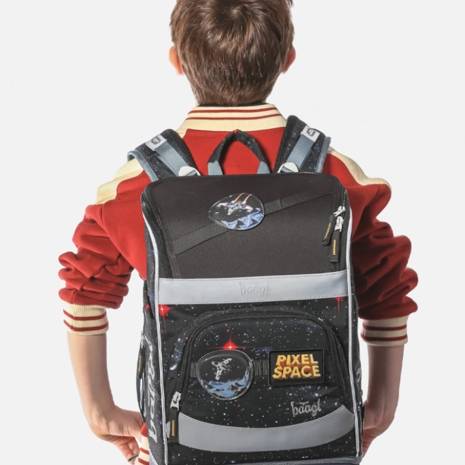 Set scolastico Zippy Plus Pixel Space di Baagl