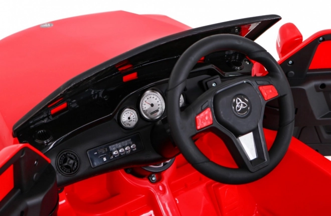 Auto per bambini City Rider Rosso con telecomando e LED