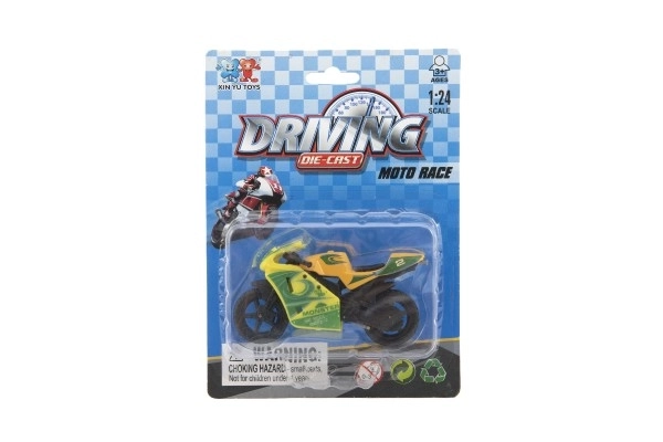 Modello Di Motocicletta Da Corsa In Metallo/Plastica 8cm