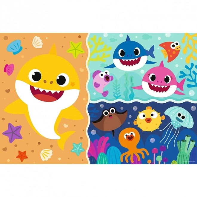 Puzzle gigante Baby Shark doppia faccia TREFL