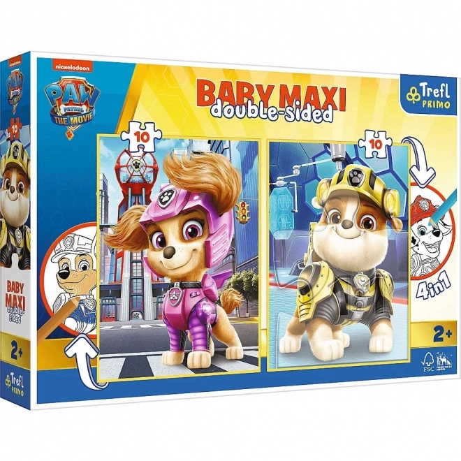 Puzzle doppio Paw Patrol: Sky e Rubble BABY MAXI 2x10 pezzi