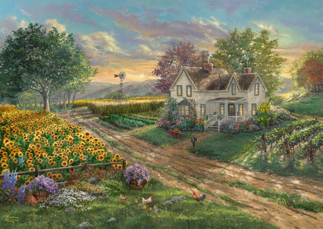 Puzzle Campo di Girasoli 1000 Pezzi