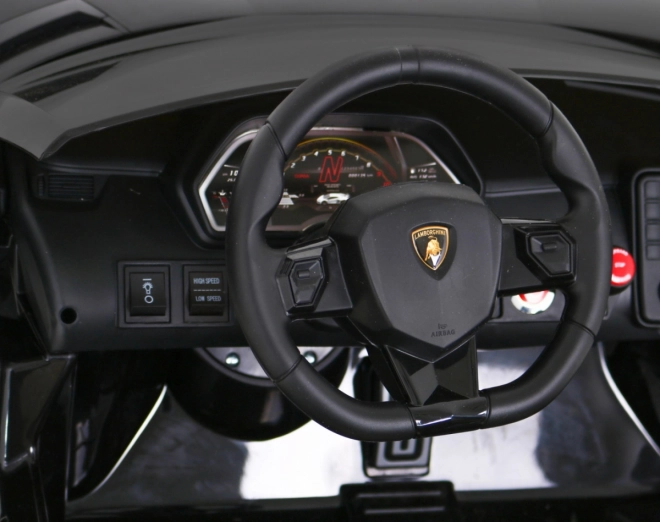 Lamborghini SVJ DRIFT pro 2 bambini nero + funzione Drift + telecomando + MP3 LED + avvio lento
