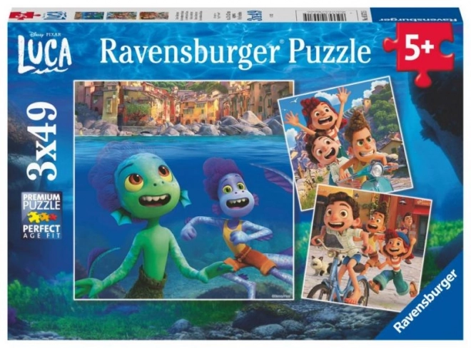 Puzzle Disney Pixar Luca 3x49 pezzi