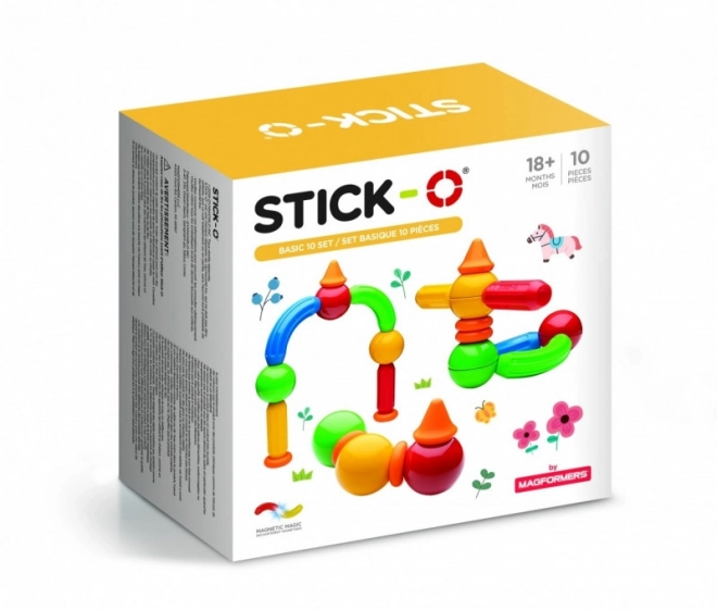 Set di costruzioni Stick-O Base 10 pezzi