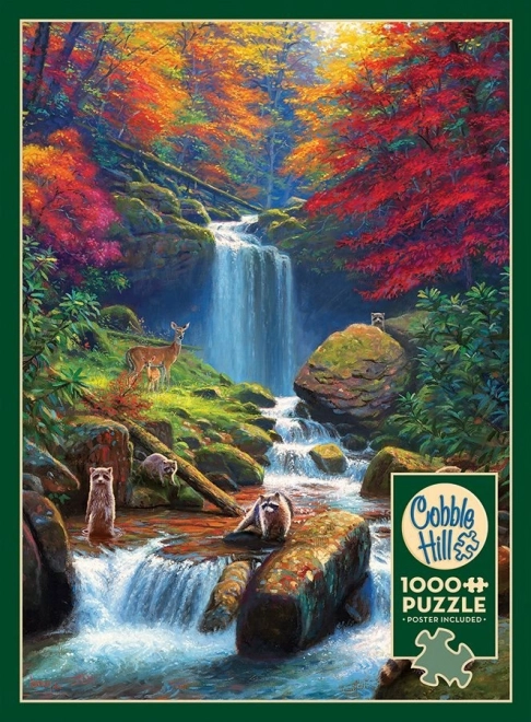 Puzzle Cascate misteriose in autunno 1000 pezzi