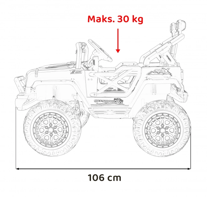 Auto elettrico per bambini OFF ROAD Speed rosso