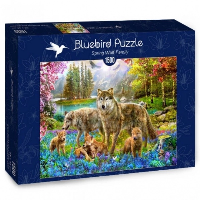 Puzzle Branco del Lupo in Primavera 1500 Pezzi