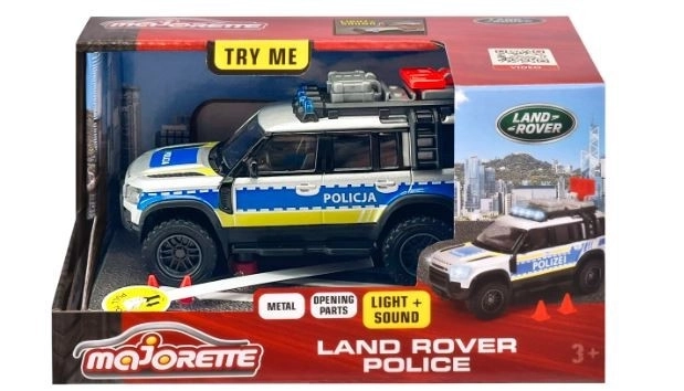 Fuoristrada Polizia Land Rover Majorette