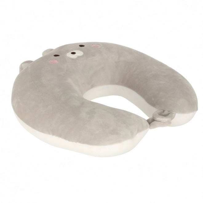 Cuscino da viaggio magico 2 in 1 mascotte gattino bretzel