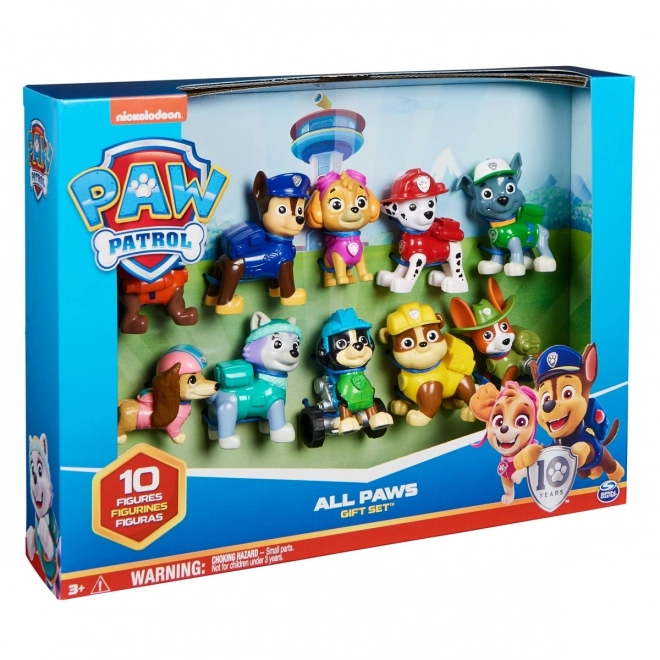 Set di figure Paw Patrol - Tutti i cuccioli a bordo