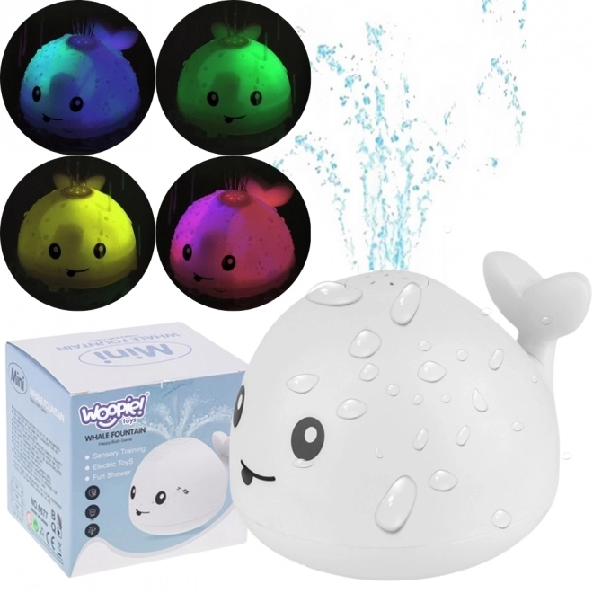 Balena LED zampillante per il bagno
