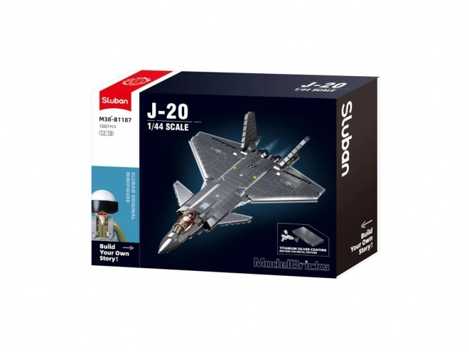 Sluban Model Army Aereo Stealth J-20