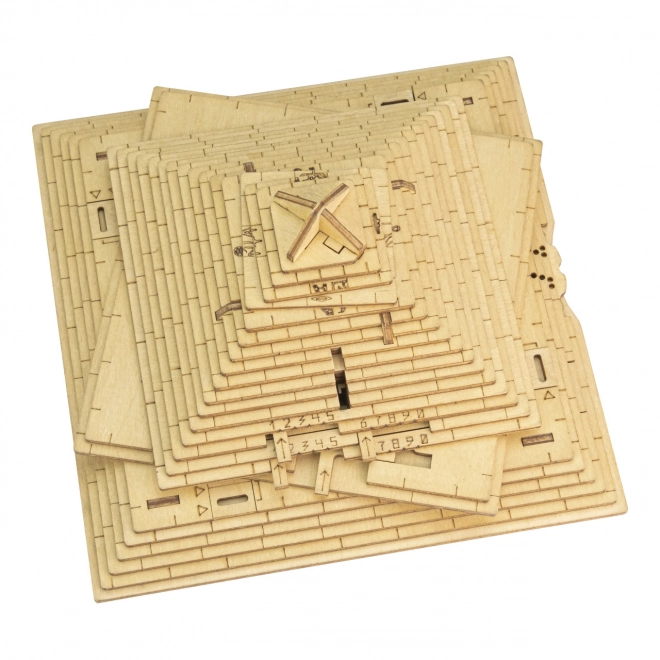 Piramide Puzzle Meccanico 3D in Legno di EscapeWelt