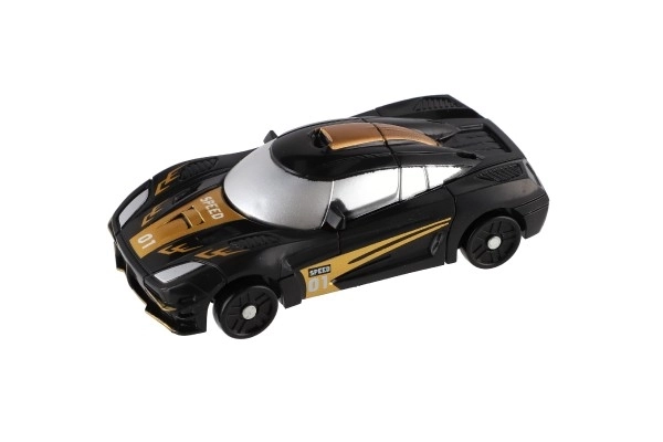 Trasformabile Auto/Robot Plastica 14 cm Nero