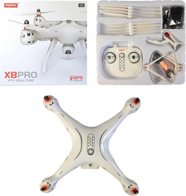 Drone telecomandato Syma, bianco