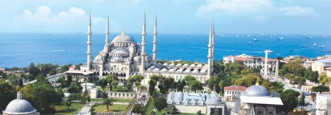 Puzzle panoramico moschea Sultano Ahmed Istanbul 1000 pezzi