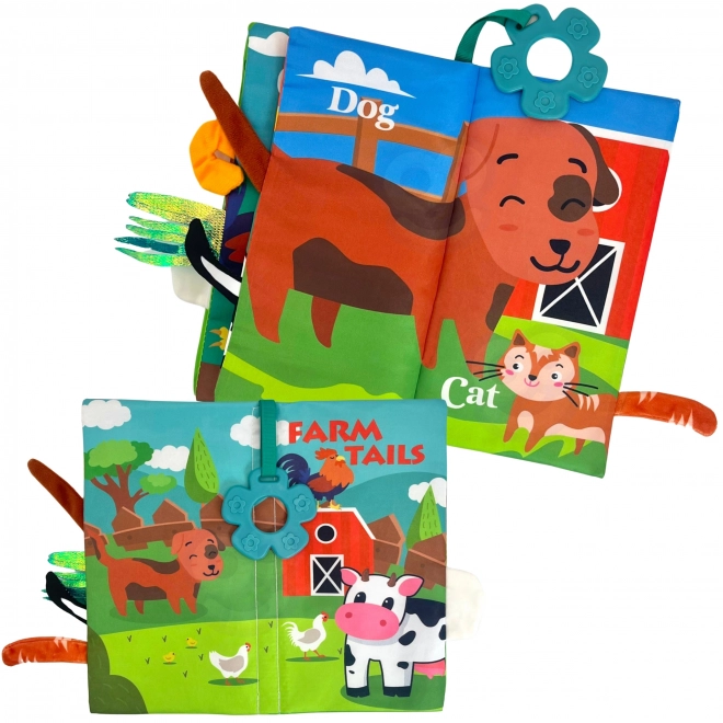Libro Sensoriale Animali con Code per Neonati Woopie