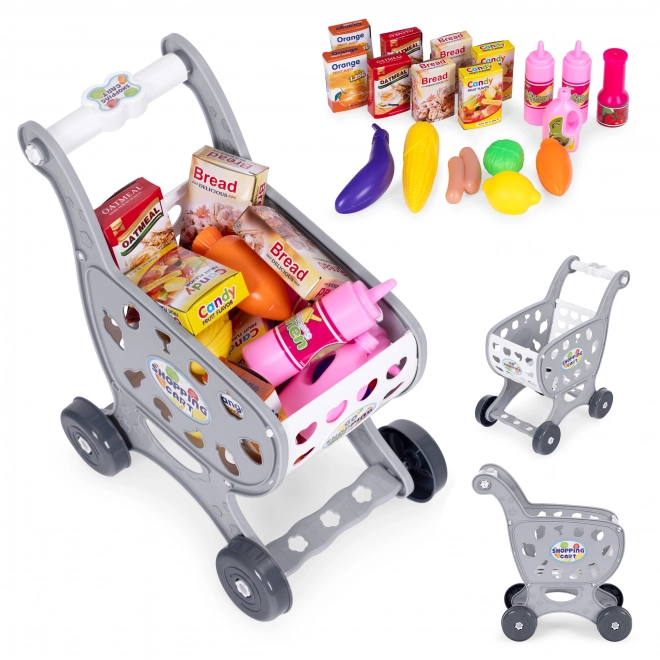 Carrello della spesa per bambini con accessori