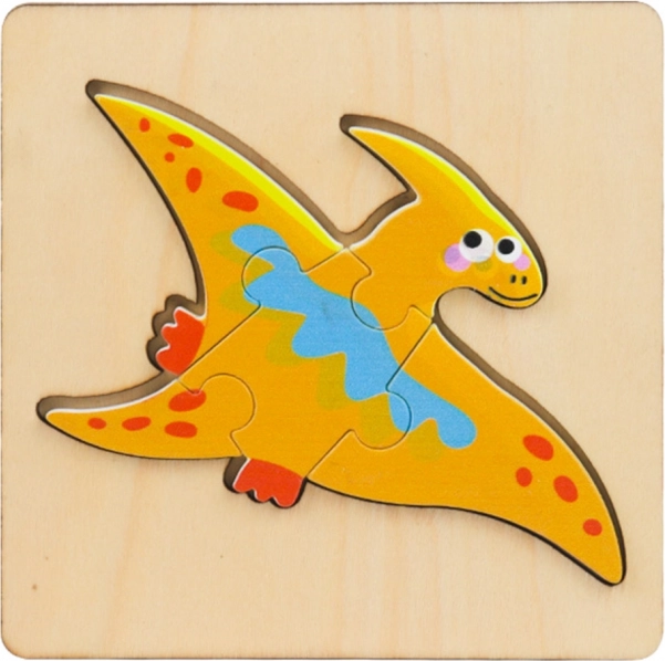 Puzzle in legno Dinosauri 11 x 11 cm