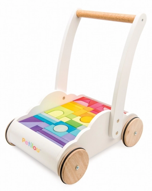 Le Toy Van carrello con mattoncini arcobaleno