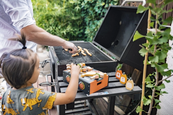 Griglia barbecue in legno per bambini