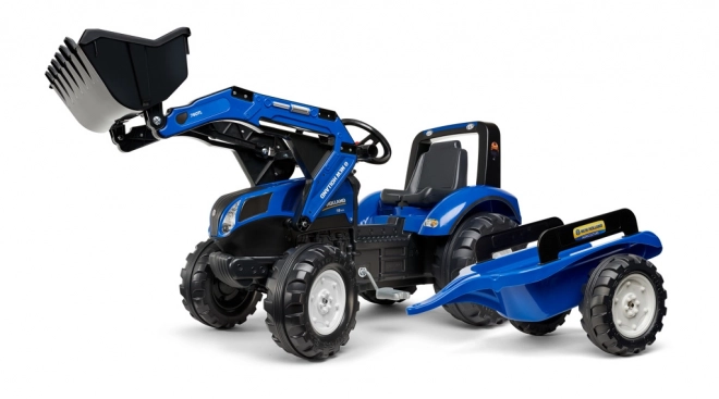 Trattore a Pedali con Rimorchio New Holland per Bambini