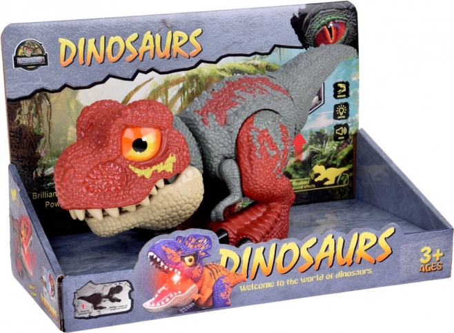 Dinosauro Tirannosauro Rex con parti mobili ed effetti sonori e luminosi