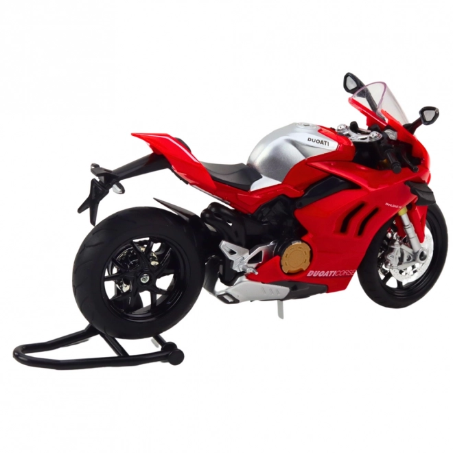 Moto sportivo in metallo con luci e suoni rosso 1:12