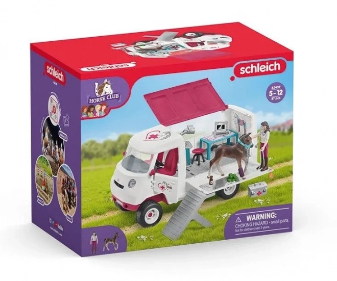 Clinica Mobile Schleich per Animali con Puledro Horse Club