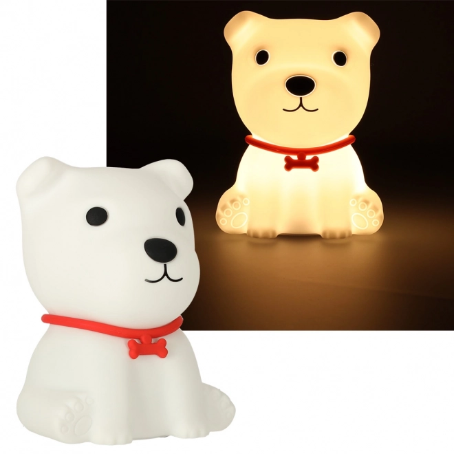 Lampada notturna in silicone per bambini a forma di cagnolino