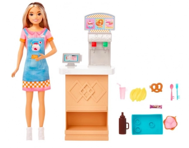 Bambola Barbie Skipper Primo Lavoro Chiosco di Snack